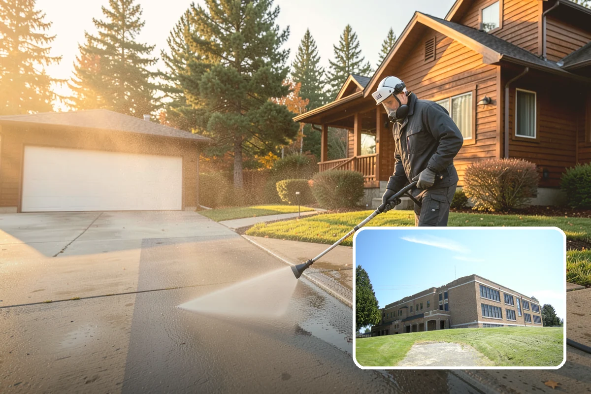 Porch Cleaning in Maple Valley, King County, WA - Removes moss and slick film from high-traffic porch floors