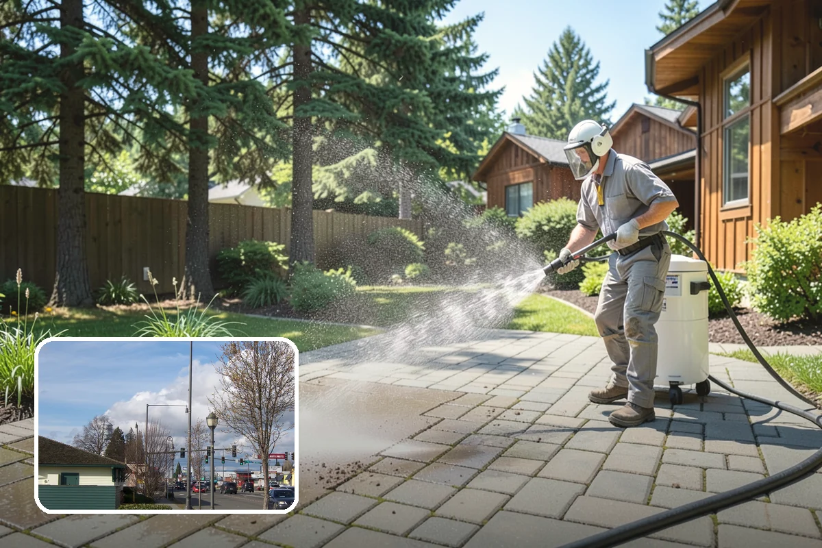 Porch Cleaning in Marysville, Snohomish County, WA - Removes moss and slick film from high-traffic porch floors