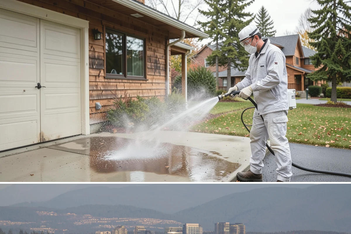 Porch Cleaning in Medina, King County, WA - Late spring is prime for porch cleaning, clearing winter moss and spring pollen just as outdoor season begins.