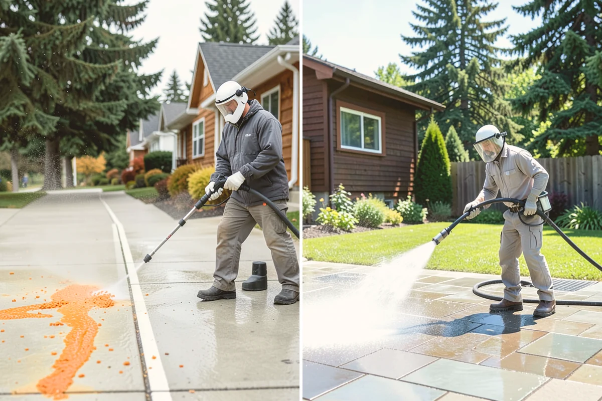 Porch Cleaning in Mount Vernon, Skagit County, WA - Clear furniture, mats, and loose debris from the porch