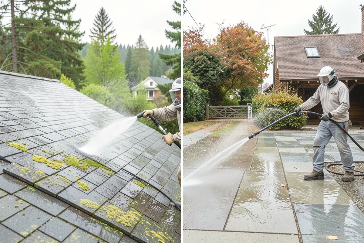 Porch Cleaning in Mukilteo, Snohomish County, WA - Clear furniture, mats, and loose debris from the porch
