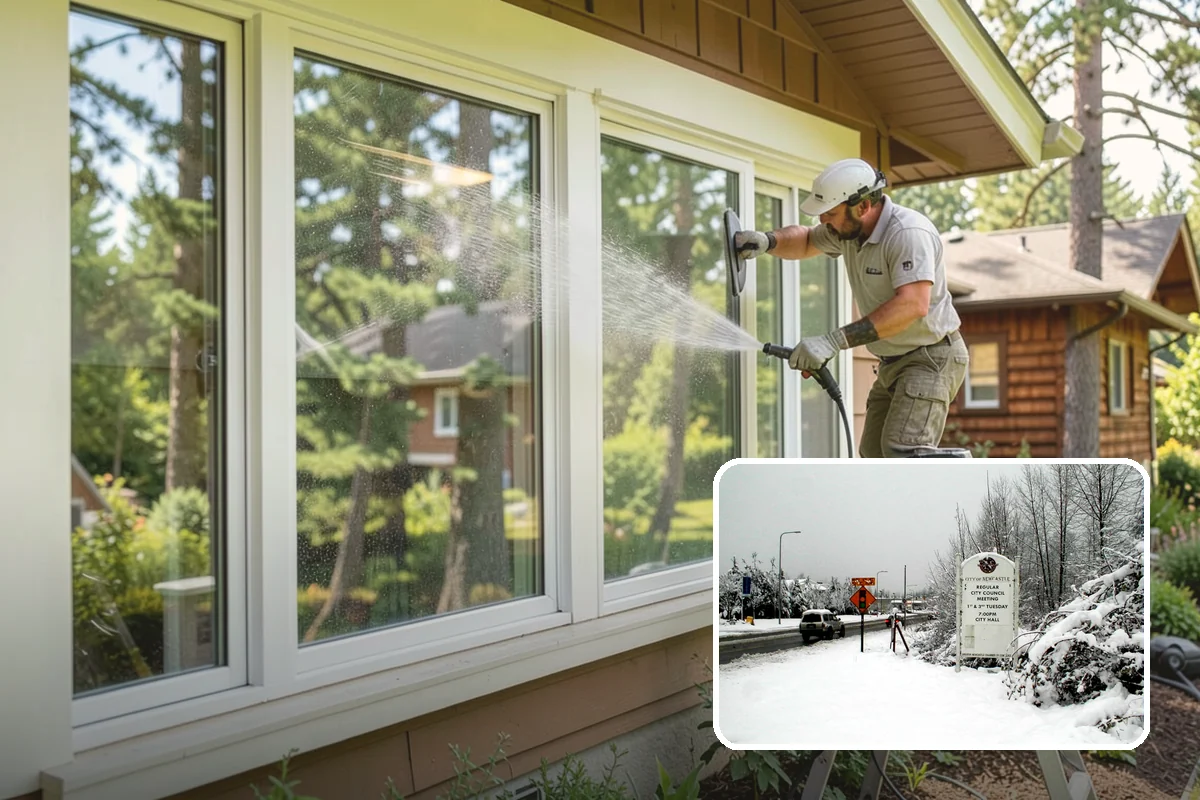 Porch Cleaning in Newcastle, King County, WA - Removes moss and slick film from high-traffic porch floors