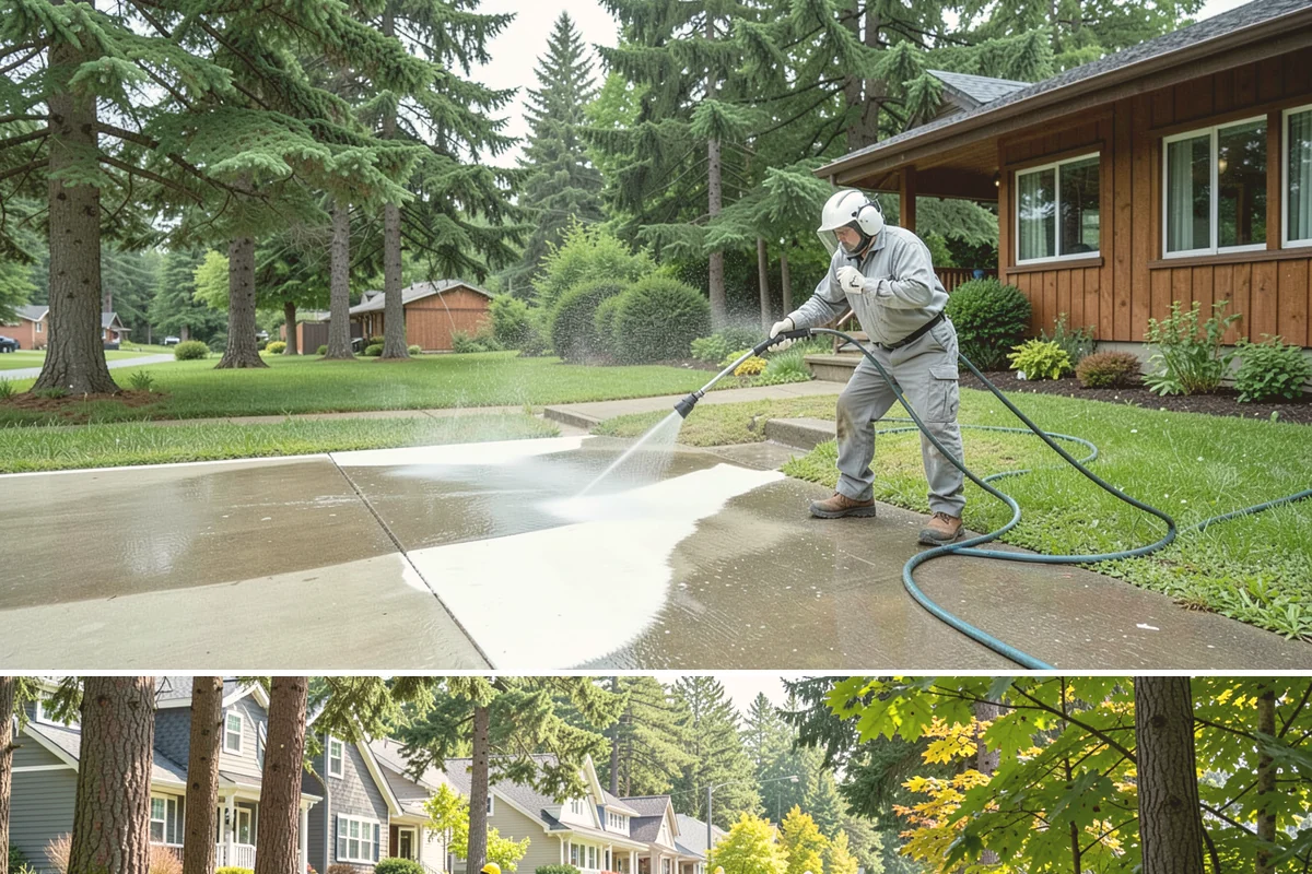 Porch Cleaning in Normandy Park, King County, WA - Late spring is prime for porch cleaning, clearing winter moss and spring pollen just as outdoor season begins.