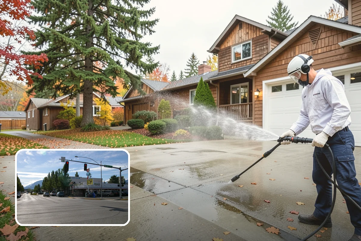 Porch Cleaning in North Bend, King County, WA - Removes moss and slick film from high-traffic porch floors
