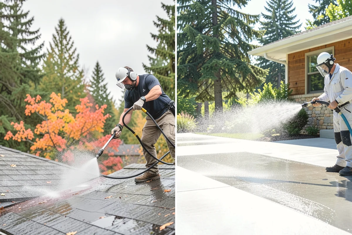 Porch Cleaning in North Bend, King County, WA - Clear furniture, mats, and loose debris from the porch