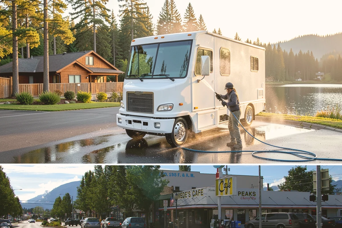 Porch Cleaning in North Bend, King County, WA - Late spring is prime for porch cleaning, clearing winter moss and spring pollen just as outdoor season begins.