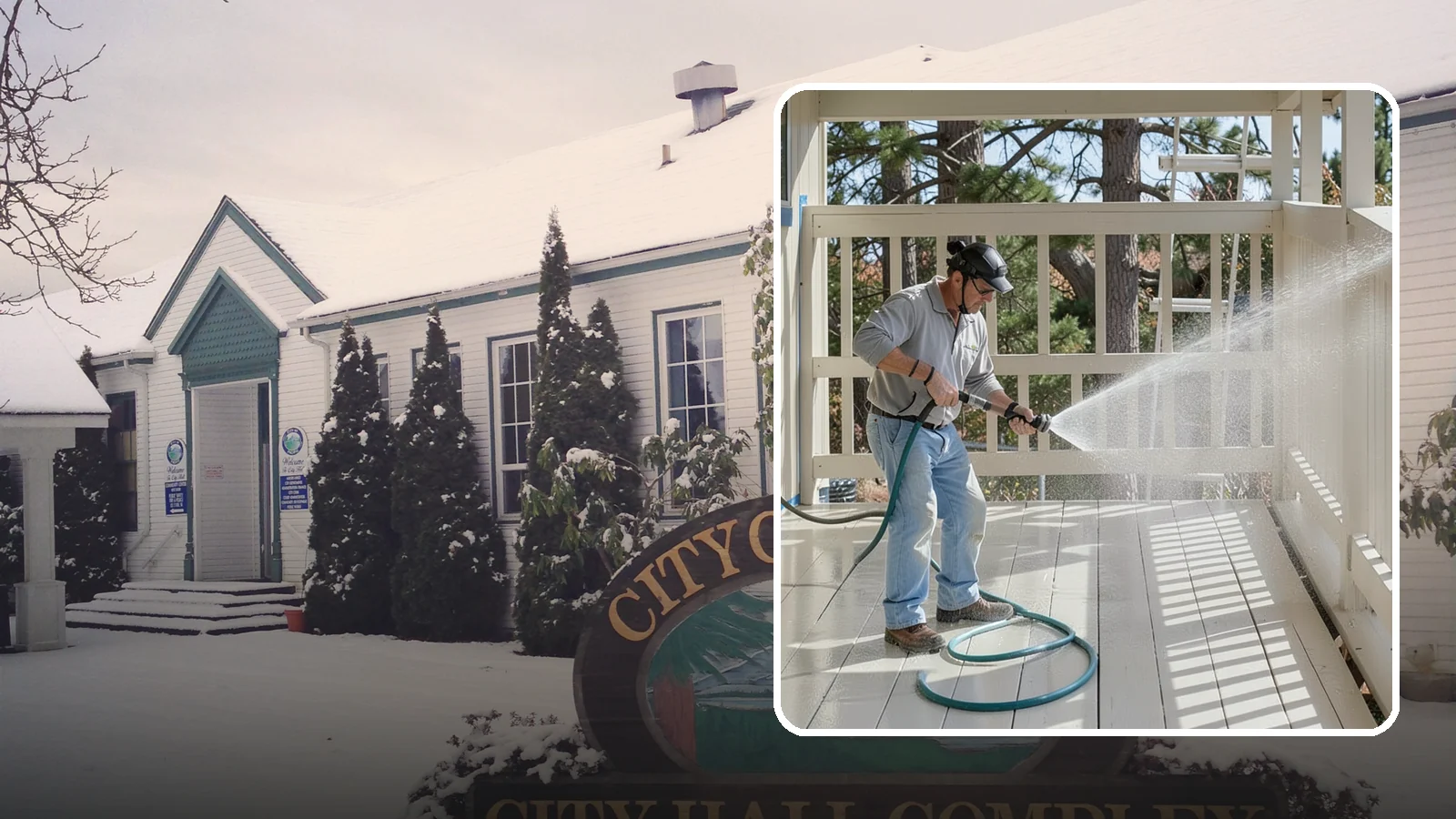 Porch Cleaning in Pacific, King County, WA - We wash porch floors, ceilings, and posts to lift the moss, mud, and pollen that dull this high-traffic entry.