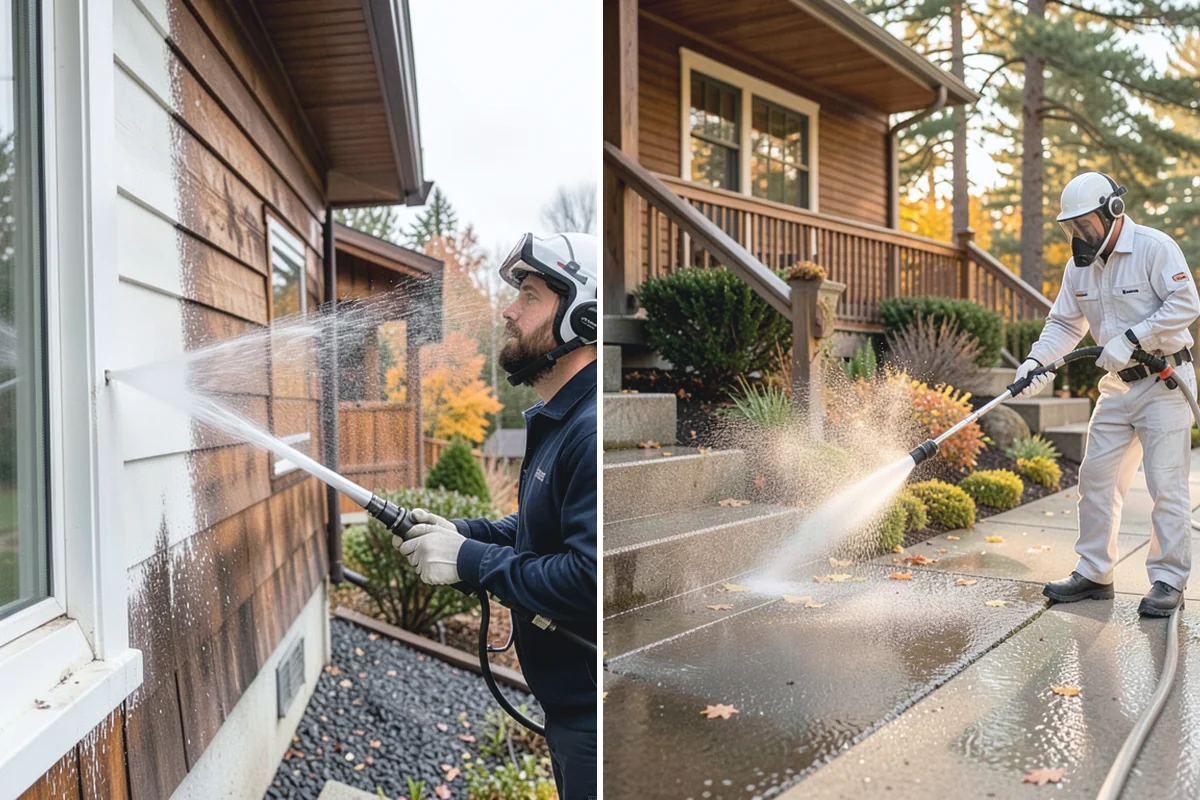 Porch Cleaning in Redmond, King County, WA - Clear furniture, mats, and loose debris from the porch