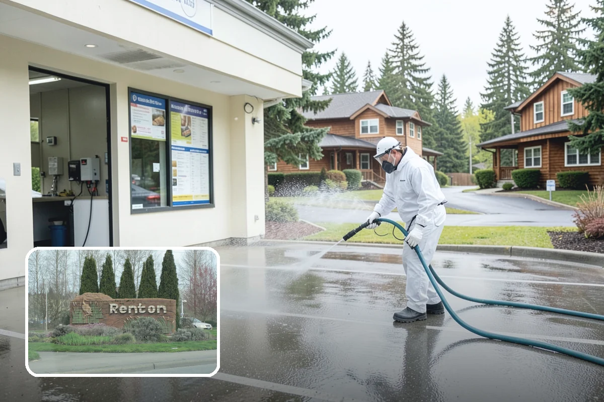 Porch Cleaning in Renton, King County, WA - Removes moss and slick film from high-traffic porch floors