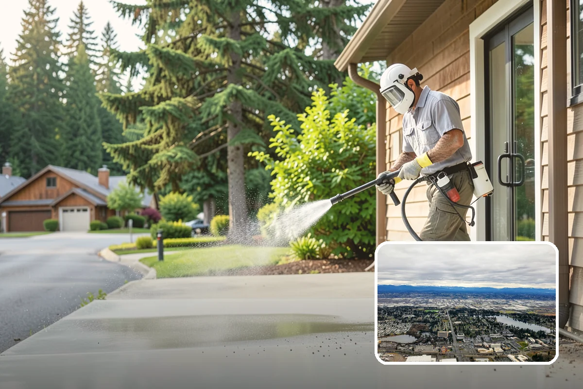 Porch Cleaning in SeaTac, King County, WA - Removes moss and slick film from high-traffic porch floors