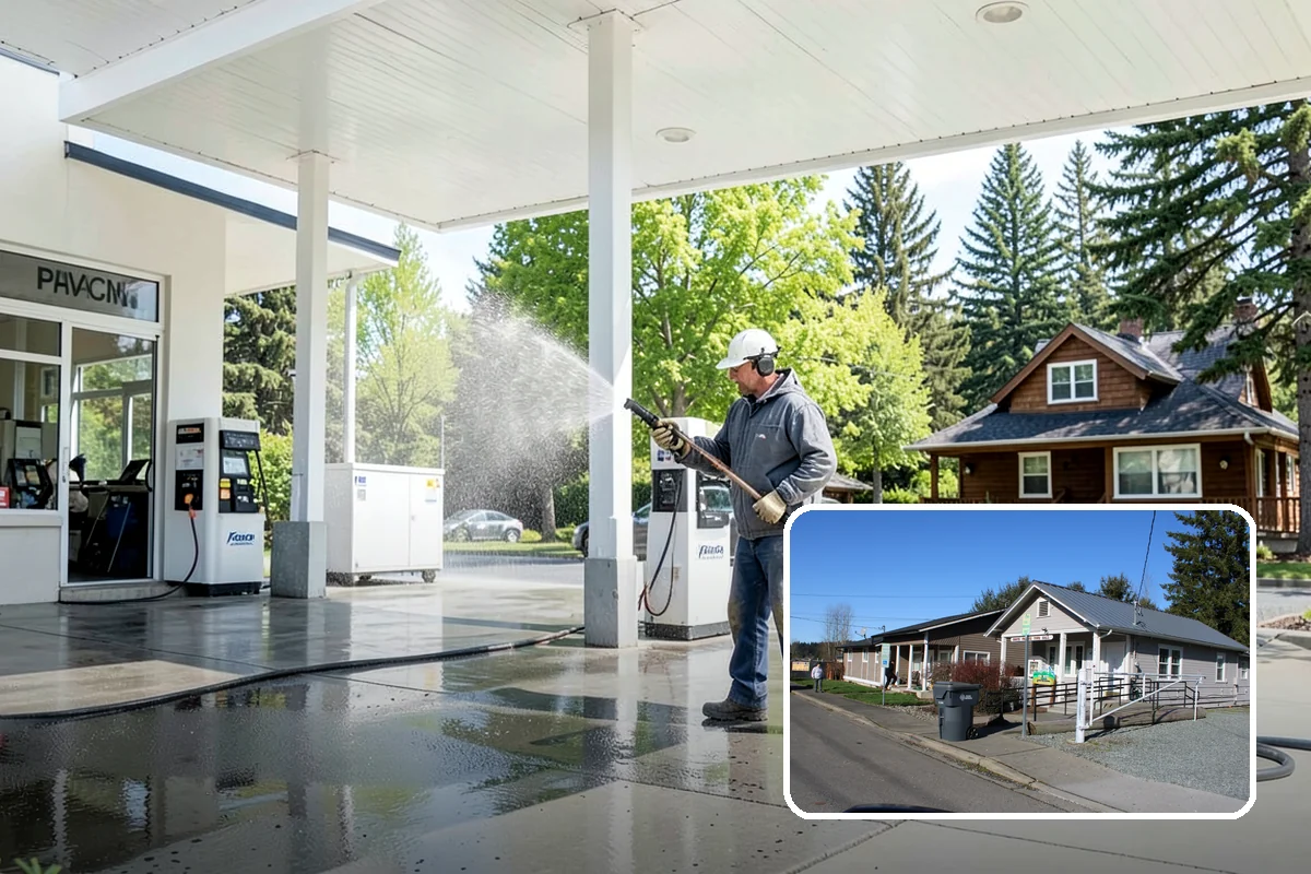 Porch Cleaning in South Prairie, Pierce County, WA - Removes moss and slick film from high-traffic porch floors