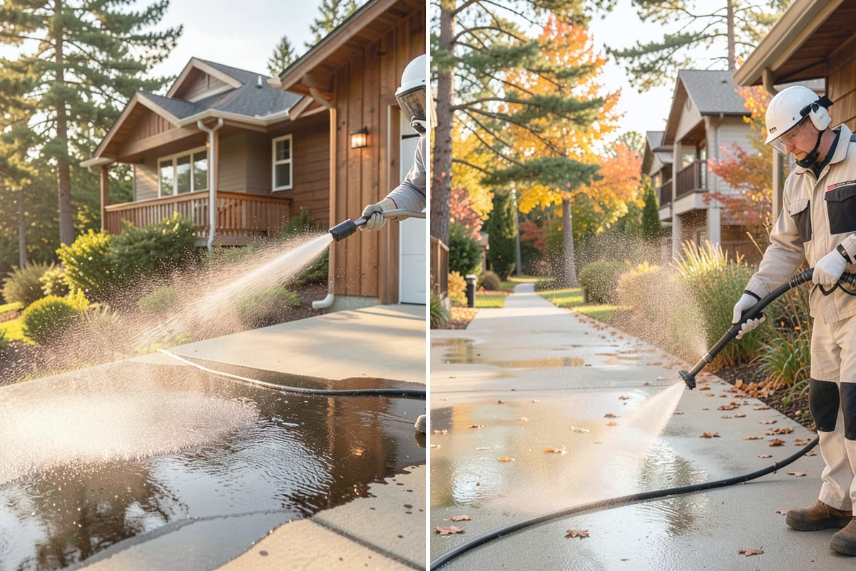 Porch Cleaning in South Prairie, Pierce County, WA - Clear furniture, mats, and loose debris from the porch