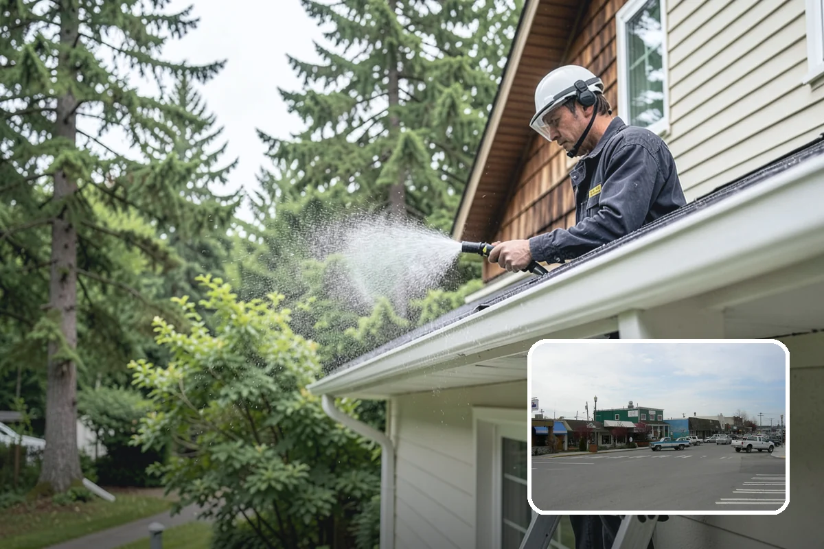 Porch Cleaning in Stanwood, Snohomish County, WA - Removes moss and slick film from high-traffic porch floors