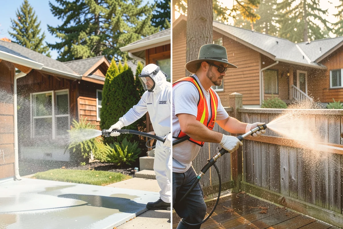 Porch Cleaning in Stanwood, Snohomish County, WA - Clear furniture, mats, and loose debris from the porch