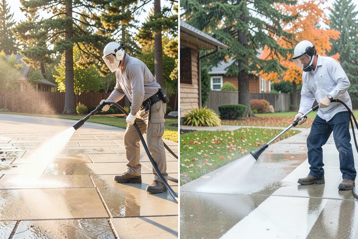 Porch Cleaning in Sumner, Pierce County, WA - Clear furniture, mats, and loose debris from the porch