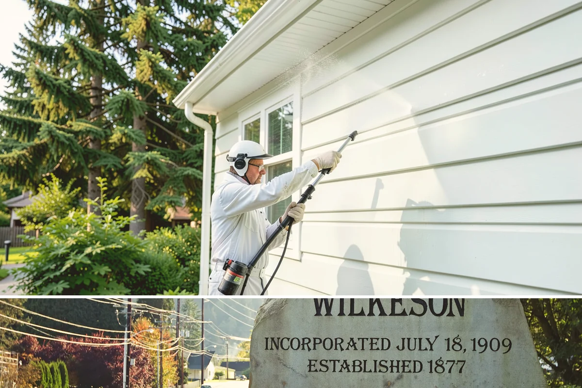 Porch Cleaning in Wilkeson, Pierce County, WA - Late spring is prime for porch cleaning, clearing winter moss and spring pollen just as outdoor season begins.