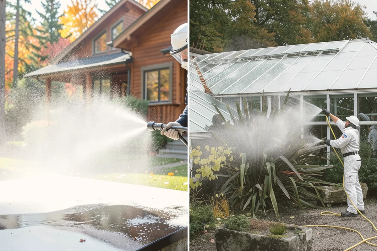 Post-Construction Pressure Washing in Algona, King County, WA - Assess residue hardness across each surface