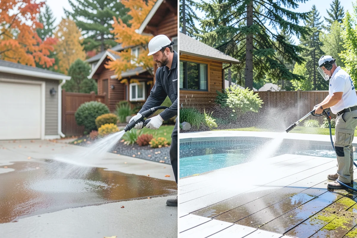 Post-Construction Pressure Washing in Auburn, King County, WA - Assess residue hardness across each surface