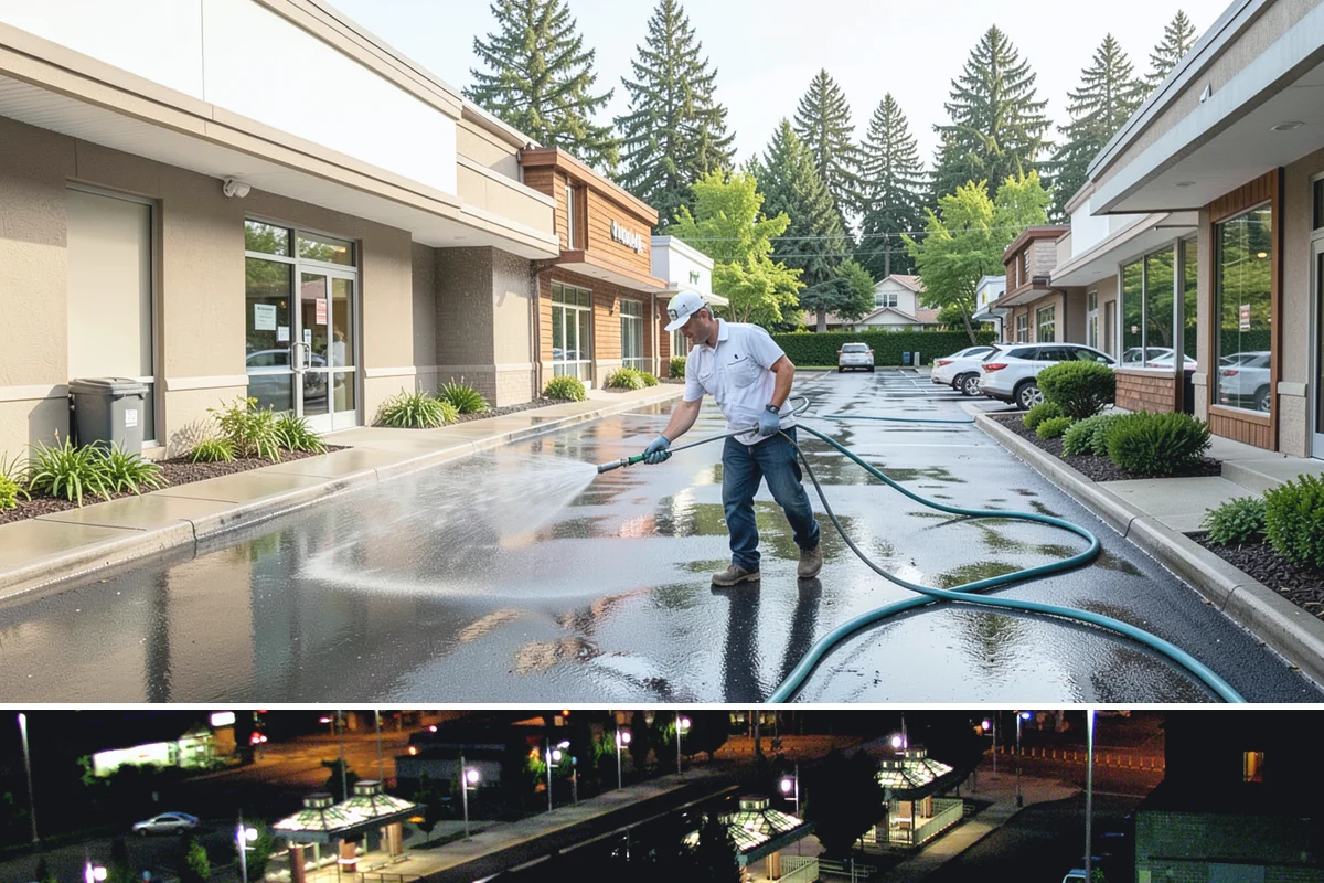 Post-Construction Pressure Washing in Auburn, King County, WA - Post-construction pressure washing is completed as the final trade wraps, with dry-weather scheduling preferred so surfaces are...