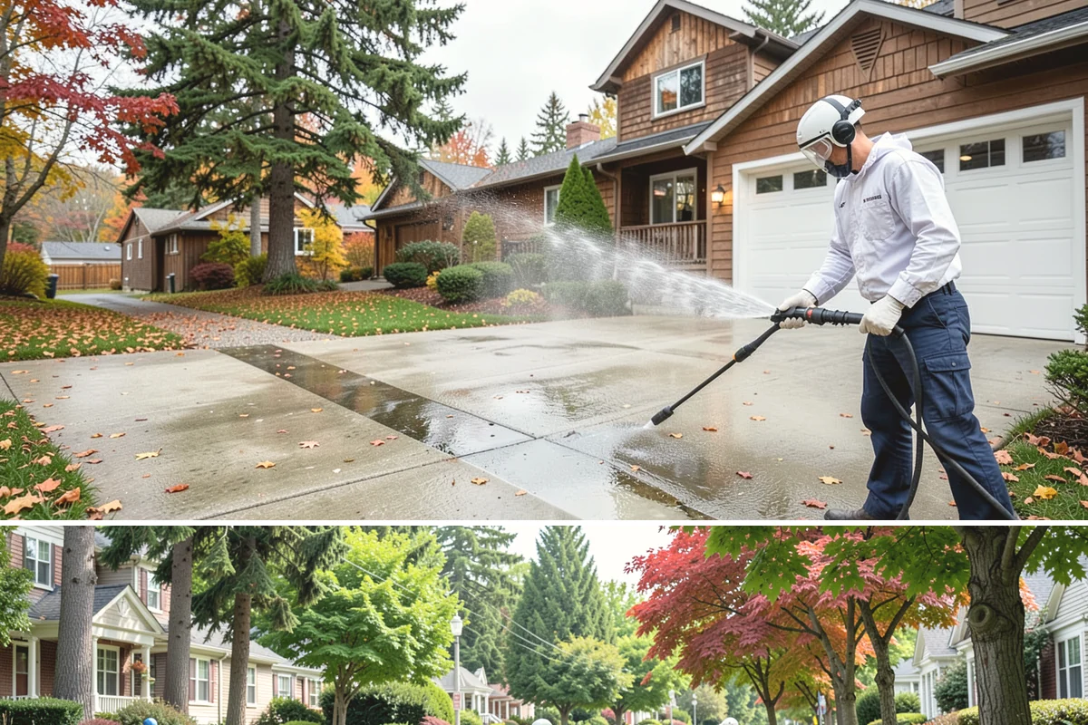 Post-Construction Pressure Washing in Beaux Arts Village, King County, WA - Post-construction pressure washing is completed as the final trade wraps, with dry-weather scheduling preferred so surfaces are...
