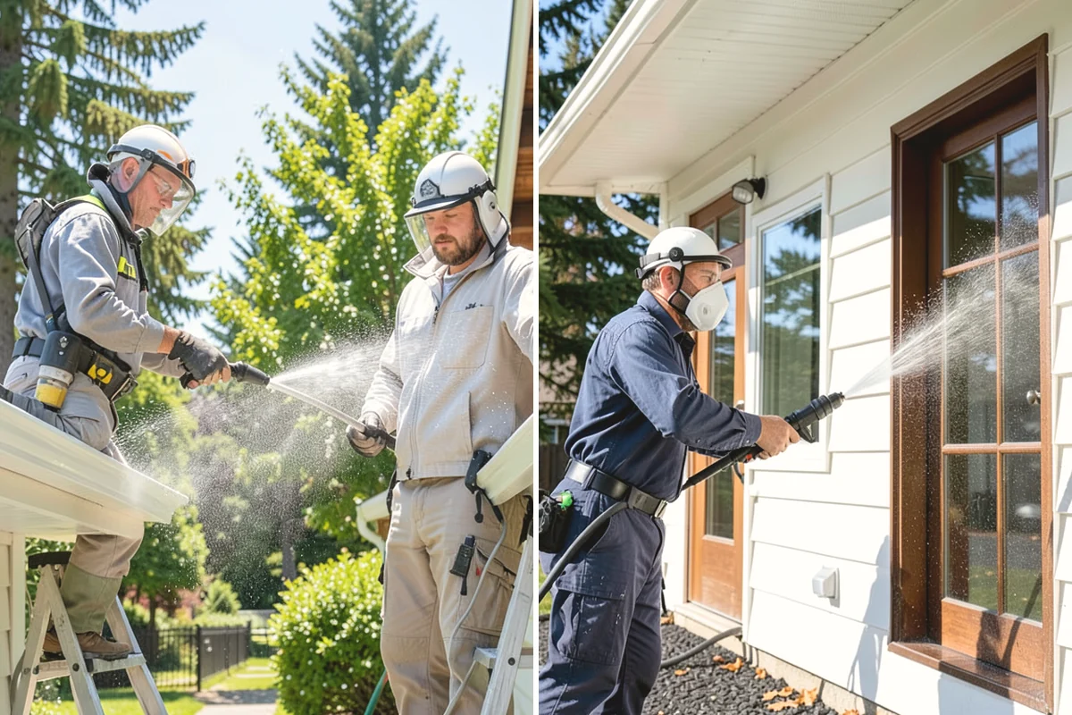 Post-Construction Pressure Washing in Black Diamond, King County, WA - Assess residue hardness across each surface
