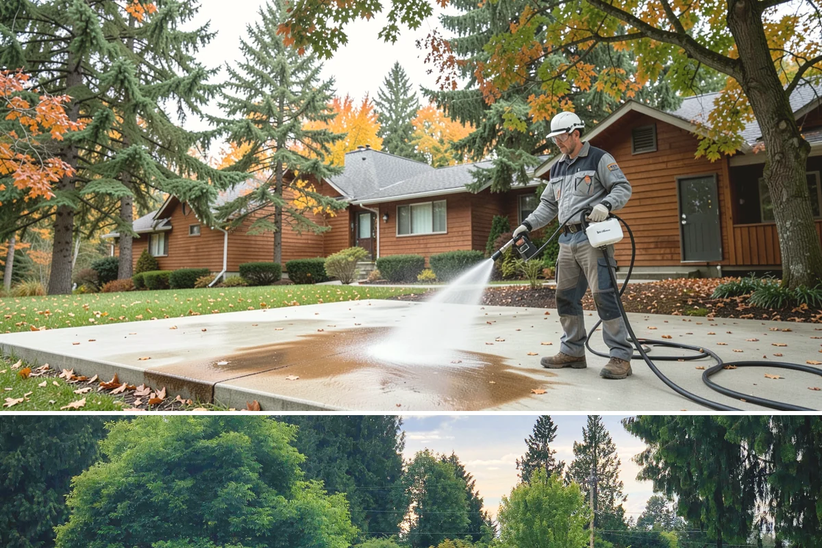 Post-Construction Pressure Washing in Bonney Lake, Pierce County, WA - Post-construction pressure washing is completed as the final trade wraps, with dry-weather scheduling preferred so surfaces are...
