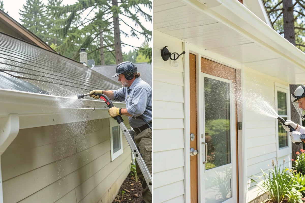 Post-Construction Pressure Washing in Bothell, King County, WA - Assess residue hardness across each surface