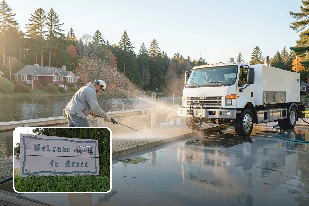 Post-Construction Pressure Washing in Brier, Snohomish County, WA - Strips dried mortar and paint from hardscapes