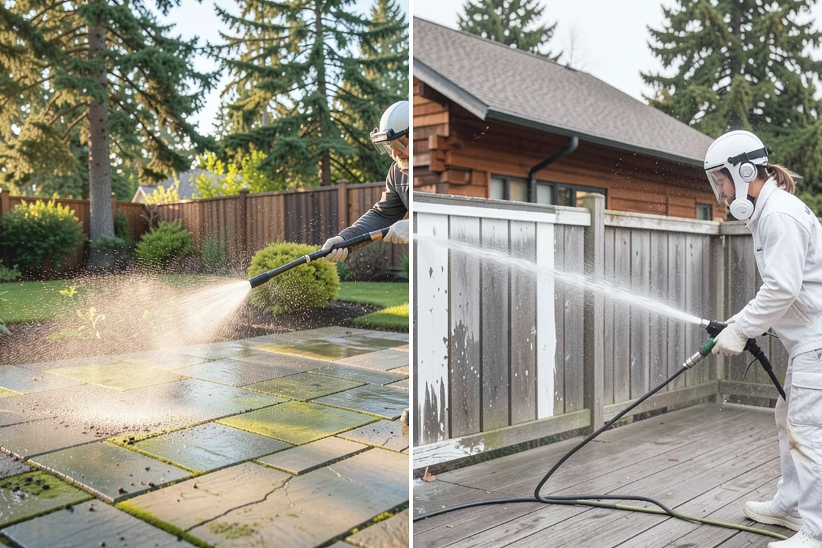 Post-Construction Pressure Washing in Buckley, Pierce County, WA - Assess residue hardness across each surface