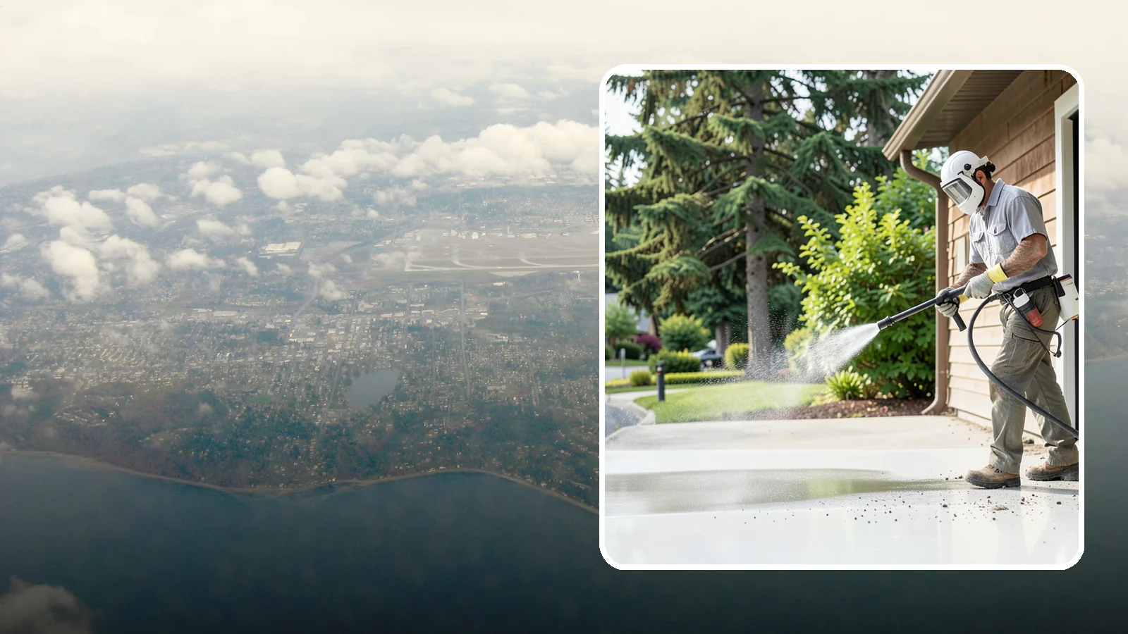 Post-Construction Pressure Washing in Burien, King County, WA - We handle heavy post-construction washing on Washington properties to clear the toughest build-out residue.