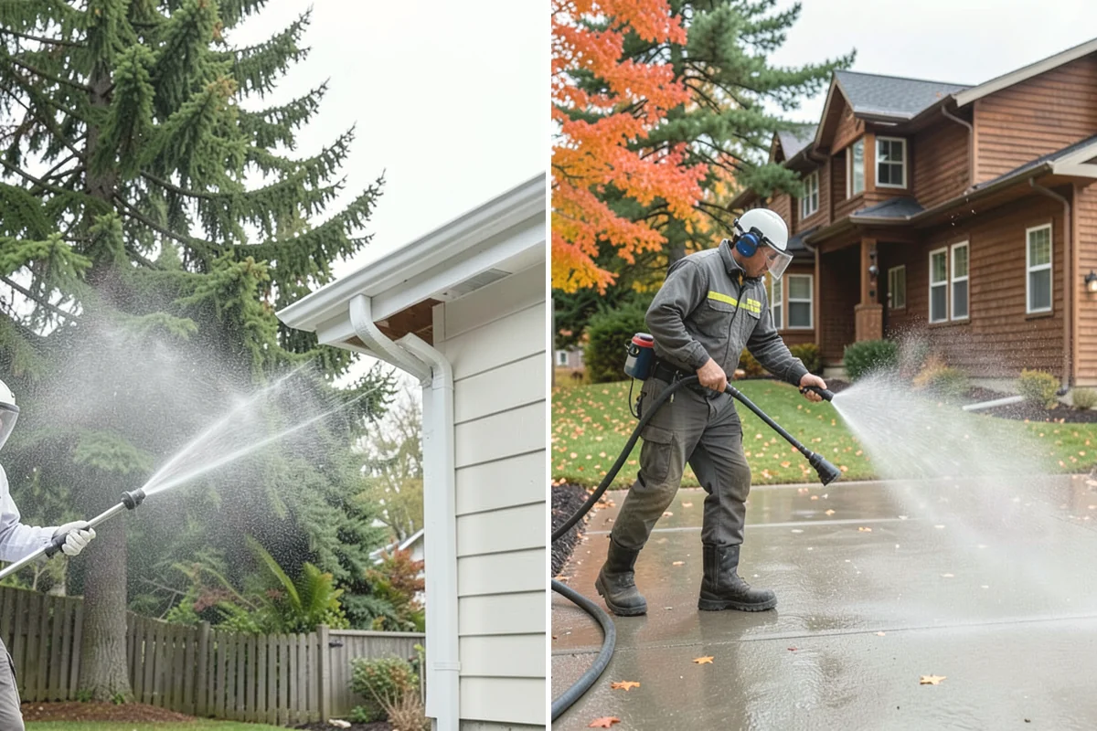 Post-Construction Pressure Washing in Burien, King County, WA - Assess residue hardness across each surface