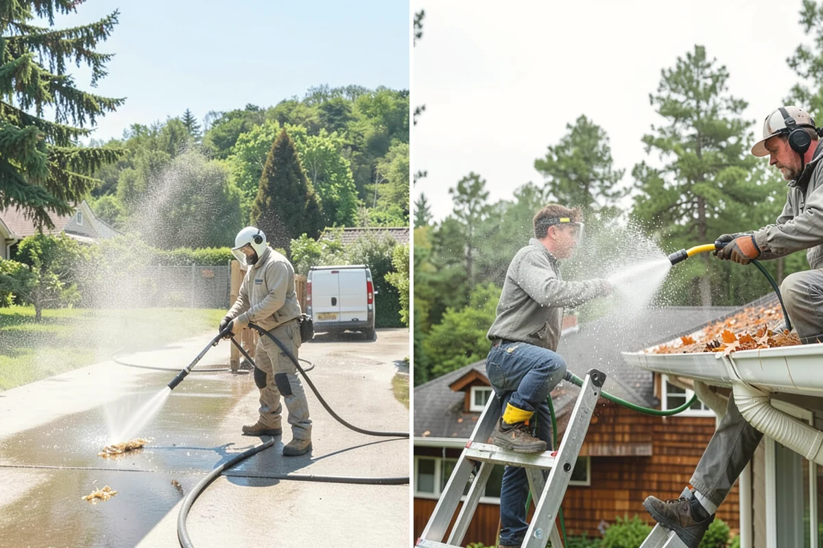 Post-Construction Pressure Washing in Carbonado, Pierce County, WA - Assess residue hardness across each surface