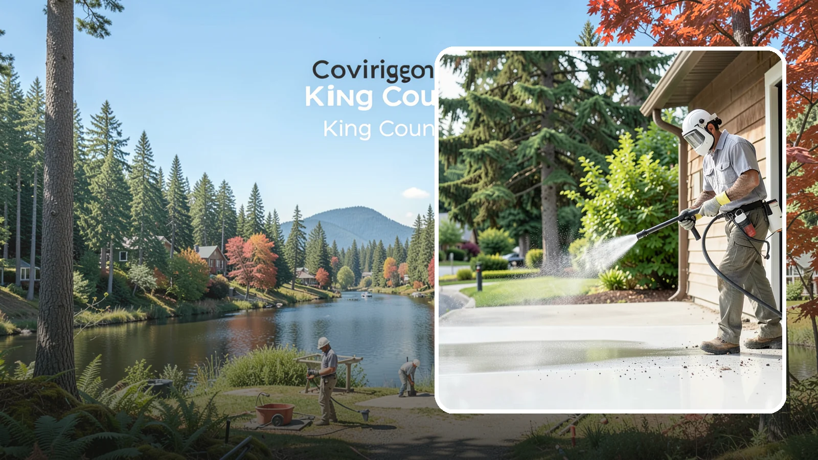 Post-Construction Pressure Washing in Covington, King County, WA - We handle heavy post-construction washing on Washington properties to clear the toughest build-out residue.