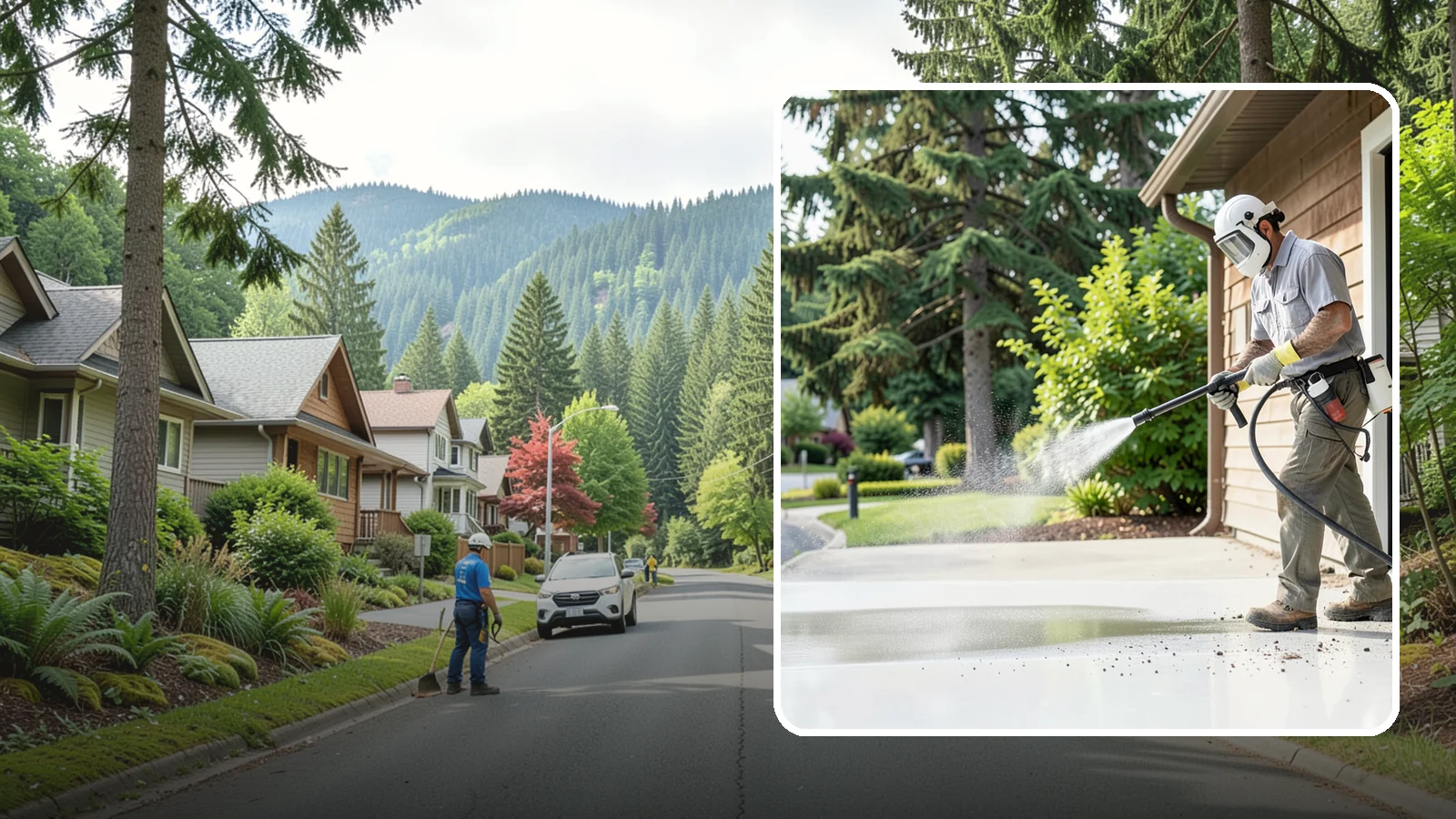 Post-Construction Pressure Washing in Darrington, Snohomish County, WA - We handle heavy post-construction washing on Washington properties to clear the toughest build-out residue.