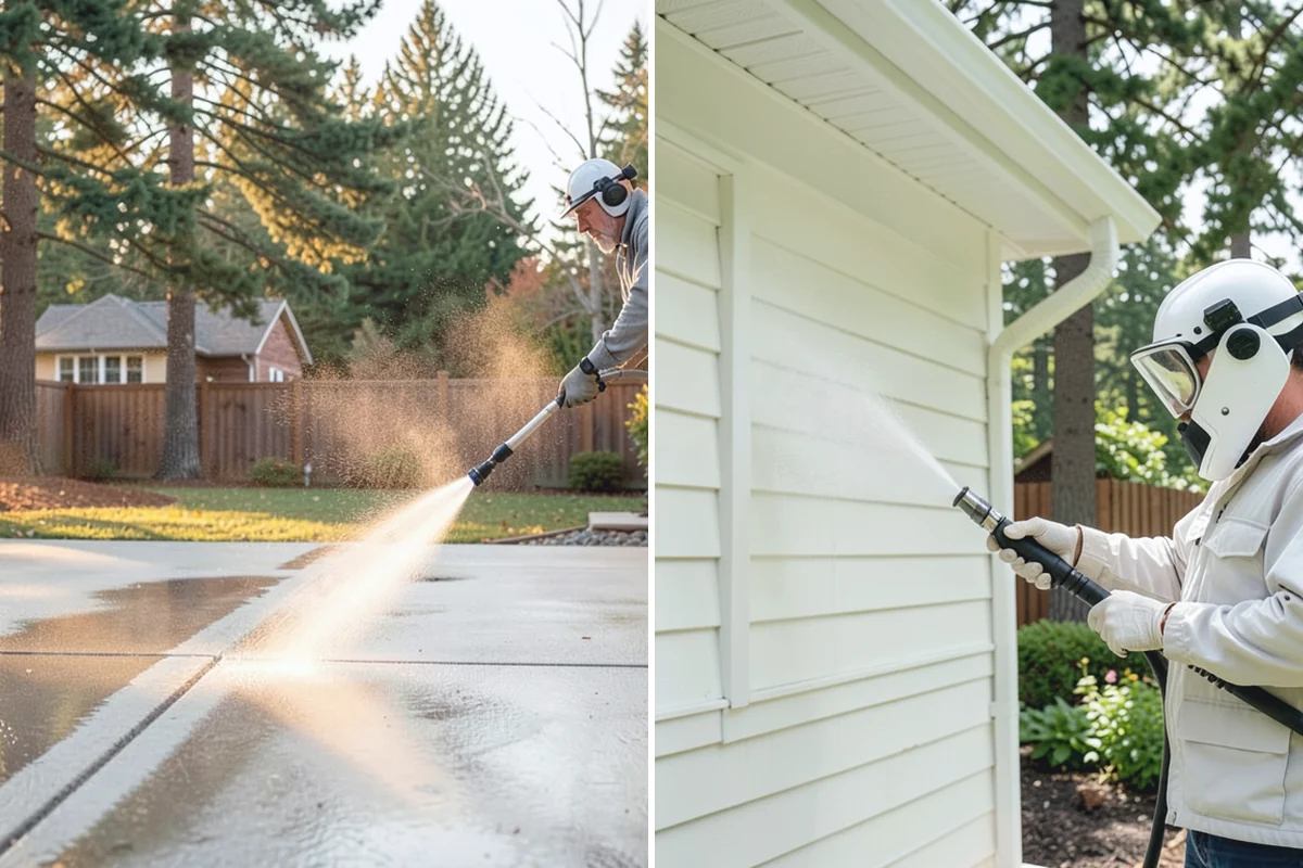 Post-Construction Pressure Washing in Darrington, Snohomish County, WA - Assess residue hardness across each surface