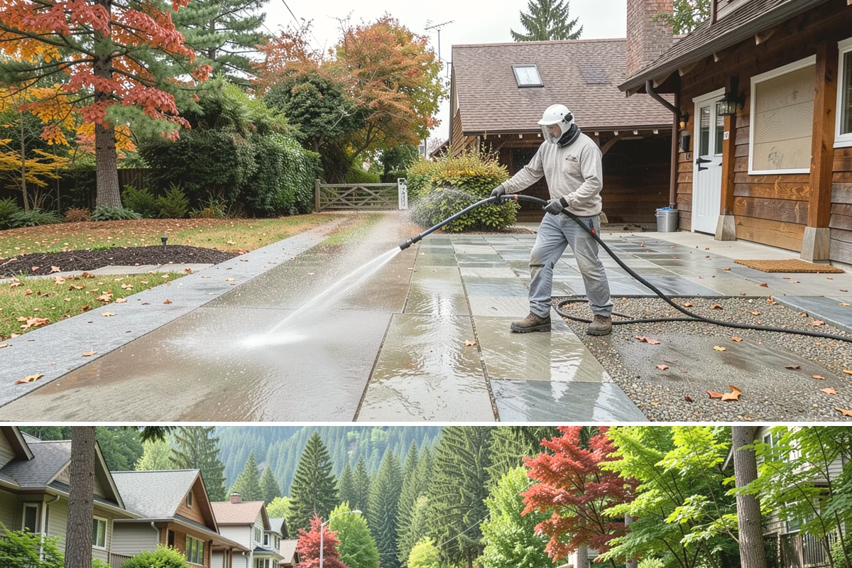 Post-Construction Pressure Washing in Darrington, Snohomish County, WA - Post-construction pressure washing is completed as the final trade wraps, with dry-weather scheduling preferred so surfaces are...