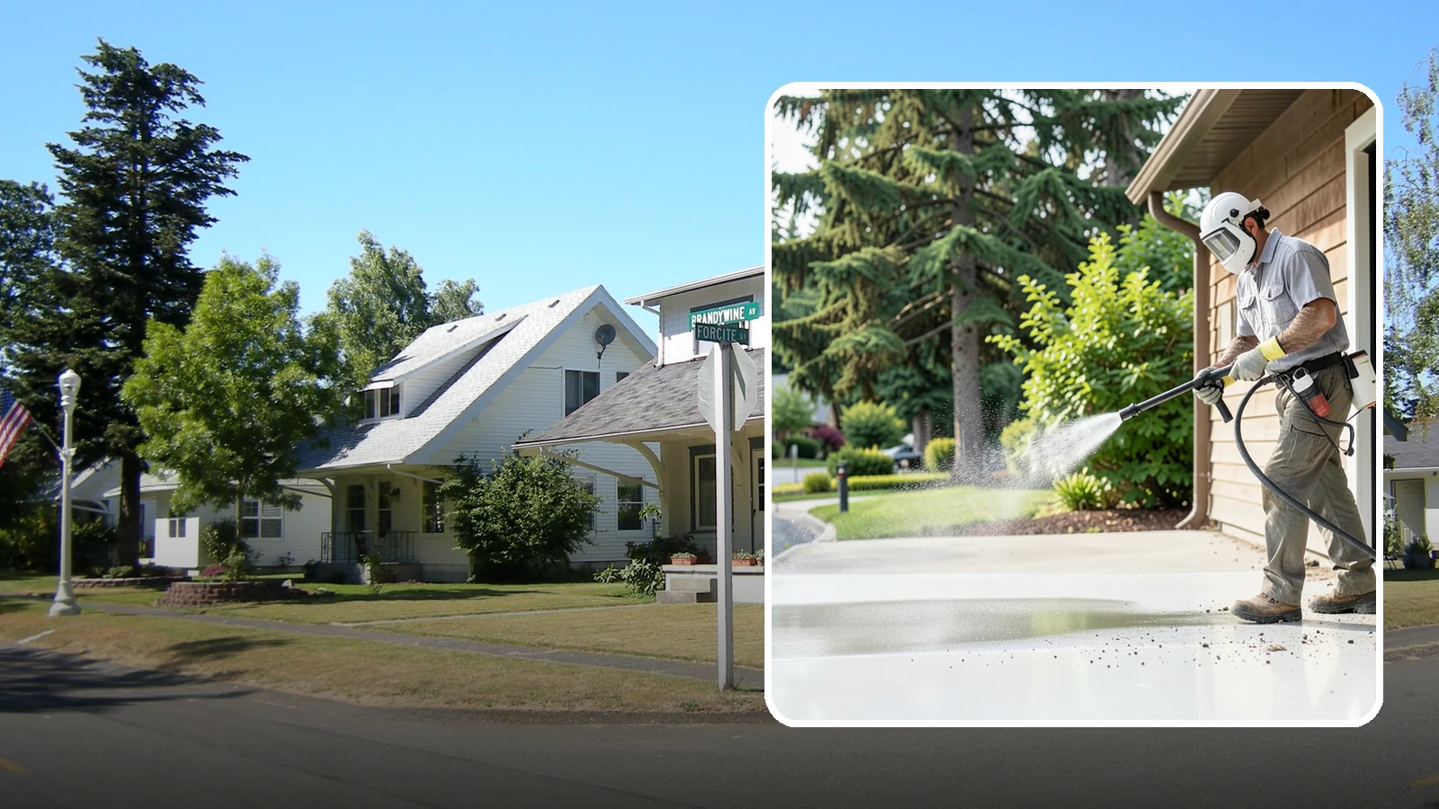 Post-Construction Pressure Washing in DuPont, Pierce County, WA - We handle heavy post-construction washing on Washington properties to clear the toughest build-out residue.