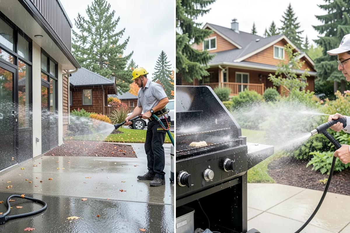 Post-Construction Pressure Washing in DuPont, Pierce County, WA - Assess residue hardness across each surface