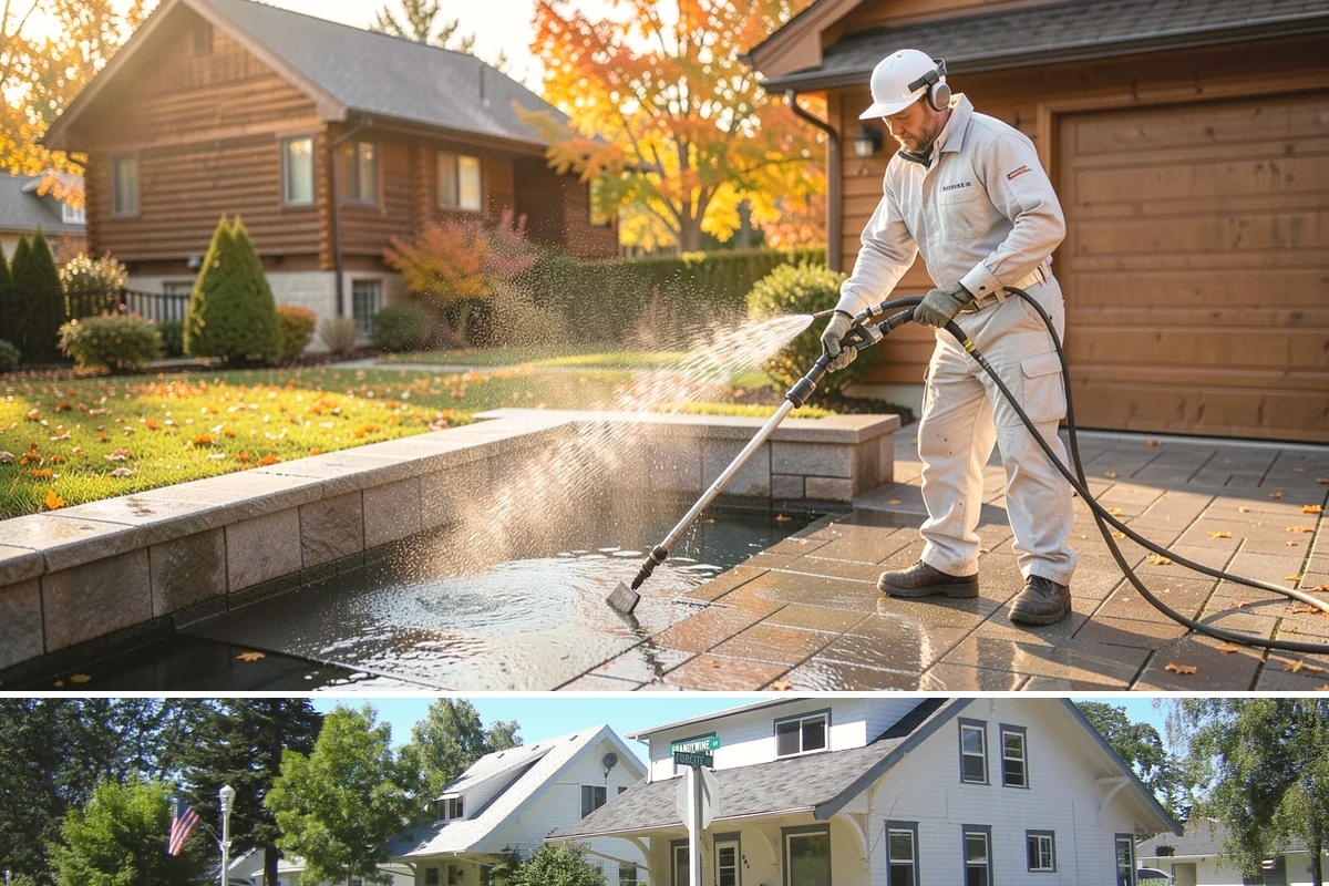 Post-Construction Pressure Washing in DuPont, Pierce County, WA - Post-construction pressure washing is completed as the final trade wraps, with dry-weather scheduling preferred so surfaces are...