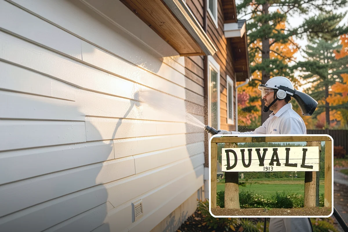 Post-Construction Pressure Washing in Duvall, King County, WA - Strips dried mortar and paint from hardscapes