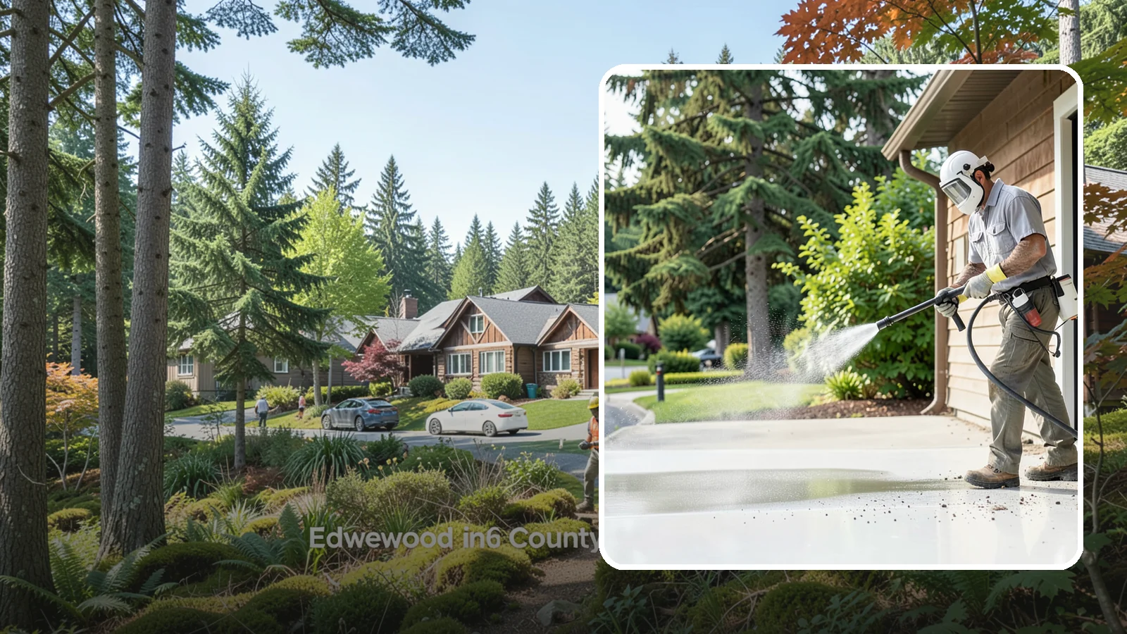 Post-Construction Pressure Washing in Edgewood, Pierce County, WA - We handle heavy post-construction washing on Washington properties to clear the toughest build-out residue.