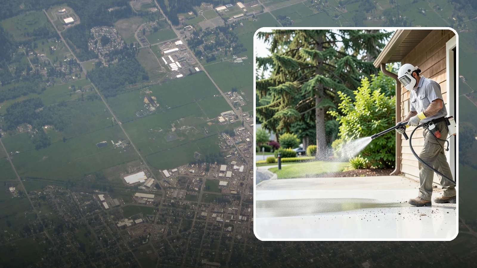 Post-Construction Pressure Washing in Enumclaw, King County, WA - We handle heavy post-construction washing on Washington properties to clear the toughest build-out residue.