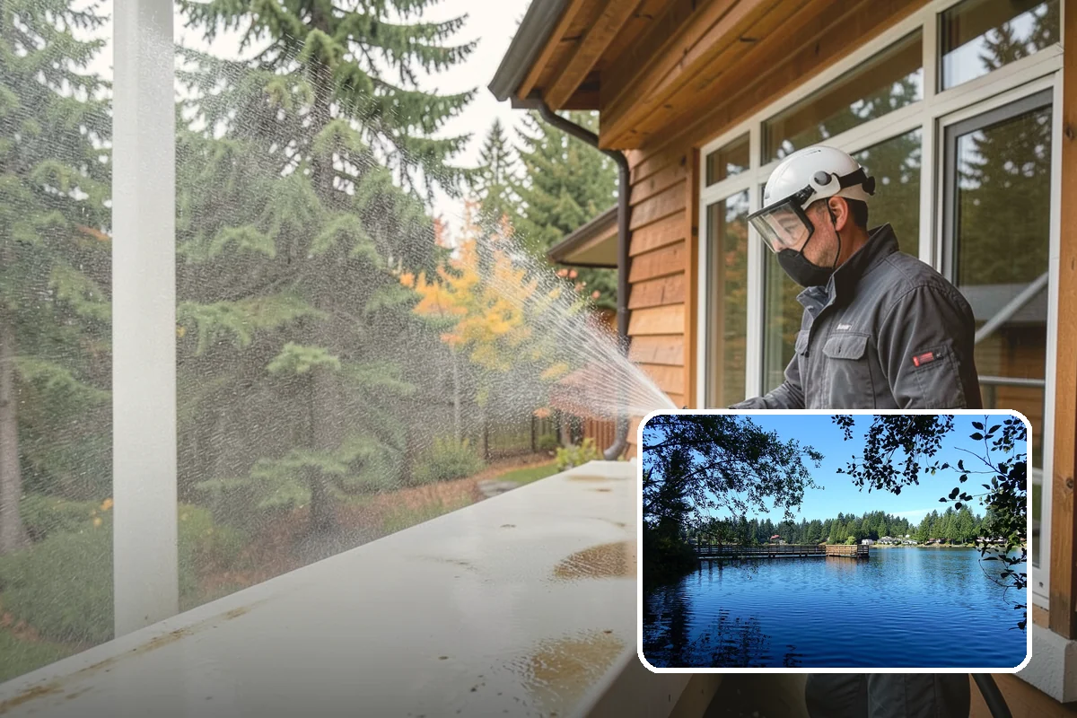 Post-Construction Pressure Washing in Federal Way, King County, WA - Strips dried mortar and paint from hardscapes