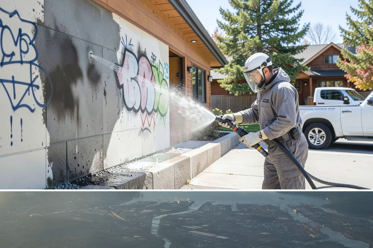 Post-Construction Pressure Washing in Fife, Pierce County, WA - Post-construction pressure washing is completed as the final trade wraps, with dry-weather scheduling preferred so surfaces are...