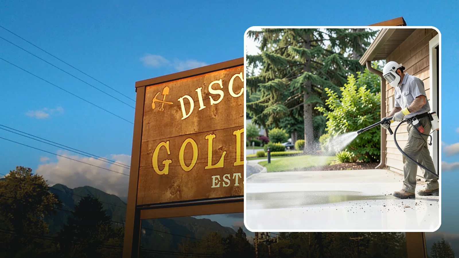 Post-Construction Pressure Washing in Gold Bar, Snohomish County, WA - We handle heavy post-construction washing on Washington properties to clear the toughest build-out residue.