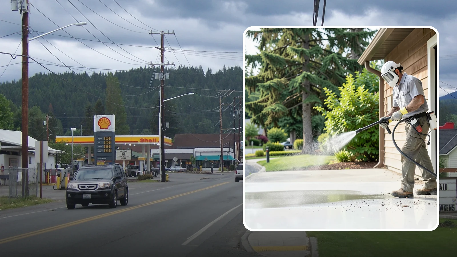 Post-Construction Pressure Washing in Granite Falls, Snohomish County, WA - We handle heavy post-construction washing on Washington properties to clear the toughest build-out residue.