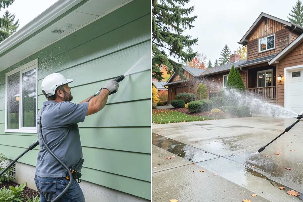 Post-Construction Pressure Washing in Granite Falls, Snohomish County, WA - Assess residue hardness across each surface