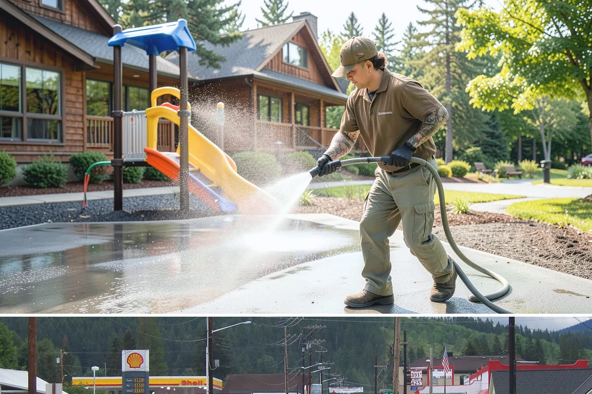 Post-Construction Pressure Washing in Granite Falls, Snohomish County, WA - Post-construction pressure washing is completed as the final trade wraps, with dry-weather scheduling preferred so surfaces are...