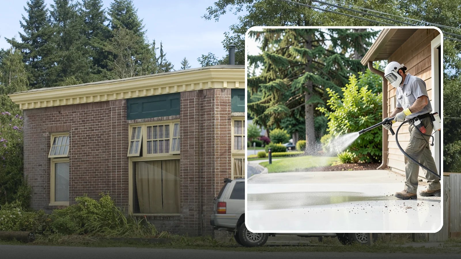 Post-Construction Pressure Washing in Hamilton, Skagit County, WA - We handle heavy post-construction washing on Washington properties to clear the toughest build-out residue.