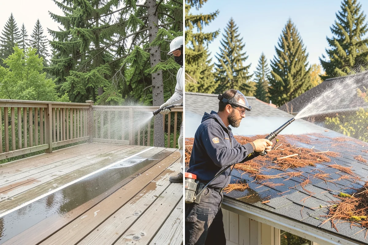 Post-Construction Pressure Washing in Index, Snohomish County, WA - Assess residue hardness across each surface